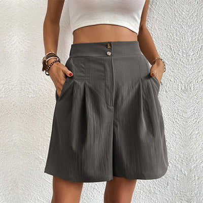 Azaline | Casual Multi-Color Elastic Waist Shorts