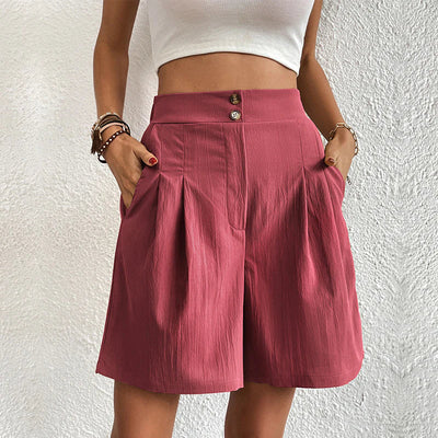 Azaline | Casual Multi-Color Elastic Waist Shorts