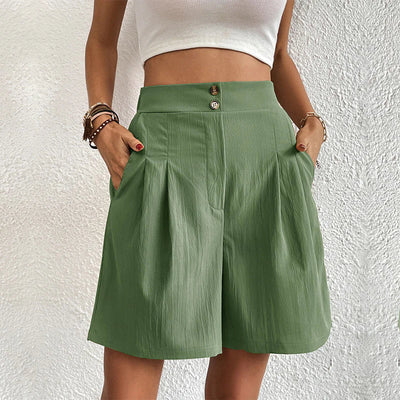 Azaline | Casual Multi-Color Elastic Waist Shorts