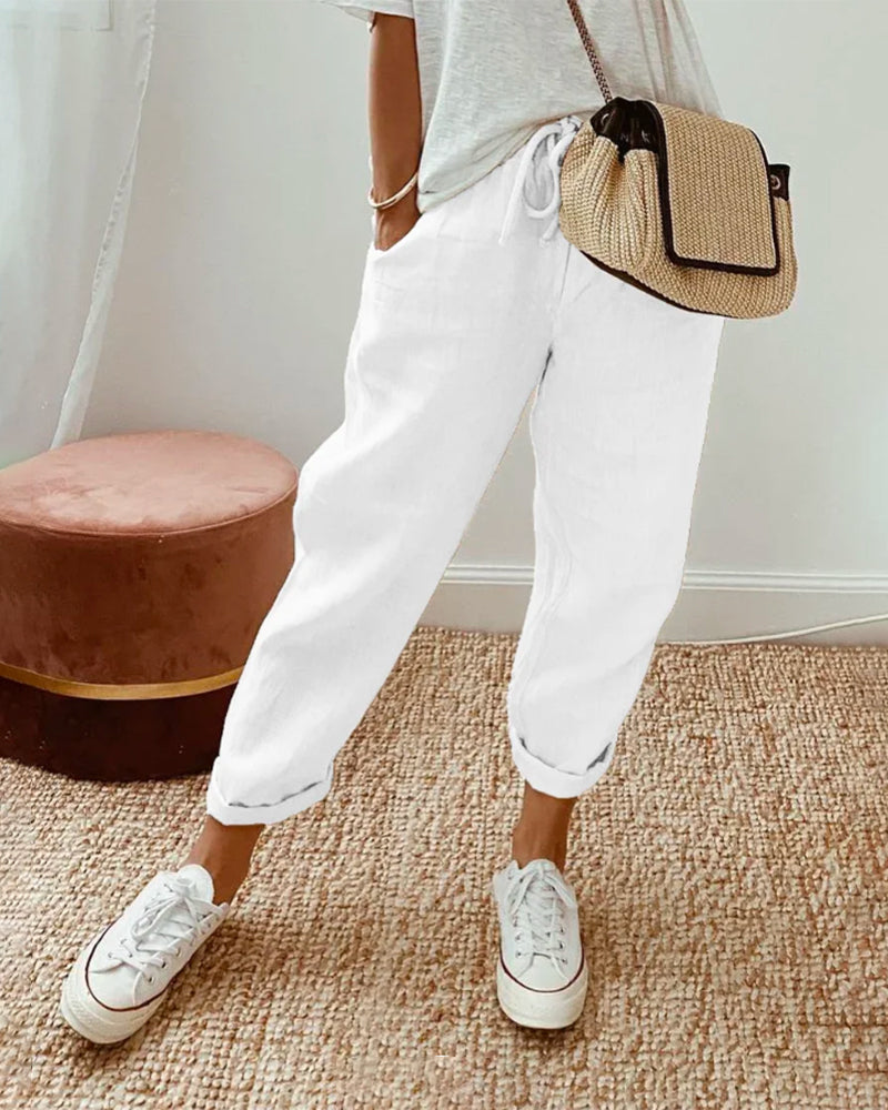 Betty | Elegant Cotton Pants