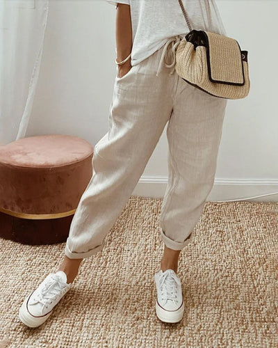 Betty | Elegant Cotton Pants
