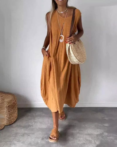 Blome | Sleeveless Boho Midi Dress