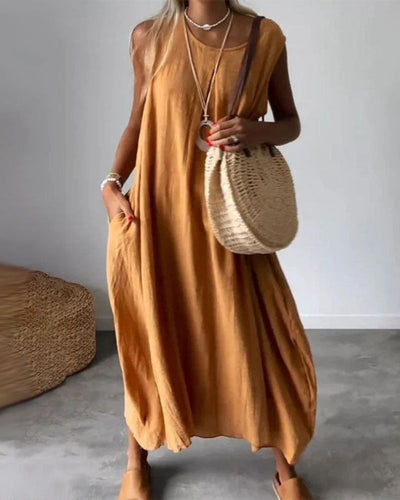 Blome | Sleeveless Boho Midi Dress
