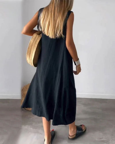 Blome | Sleeveless Boho Midi Dress