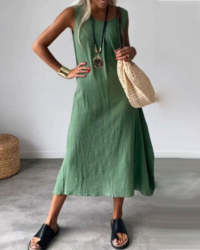 Blome | Sleeveless Boho Midi Dress