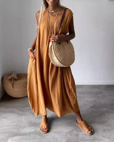 Blome | Sleeveless Boho Midi Dress