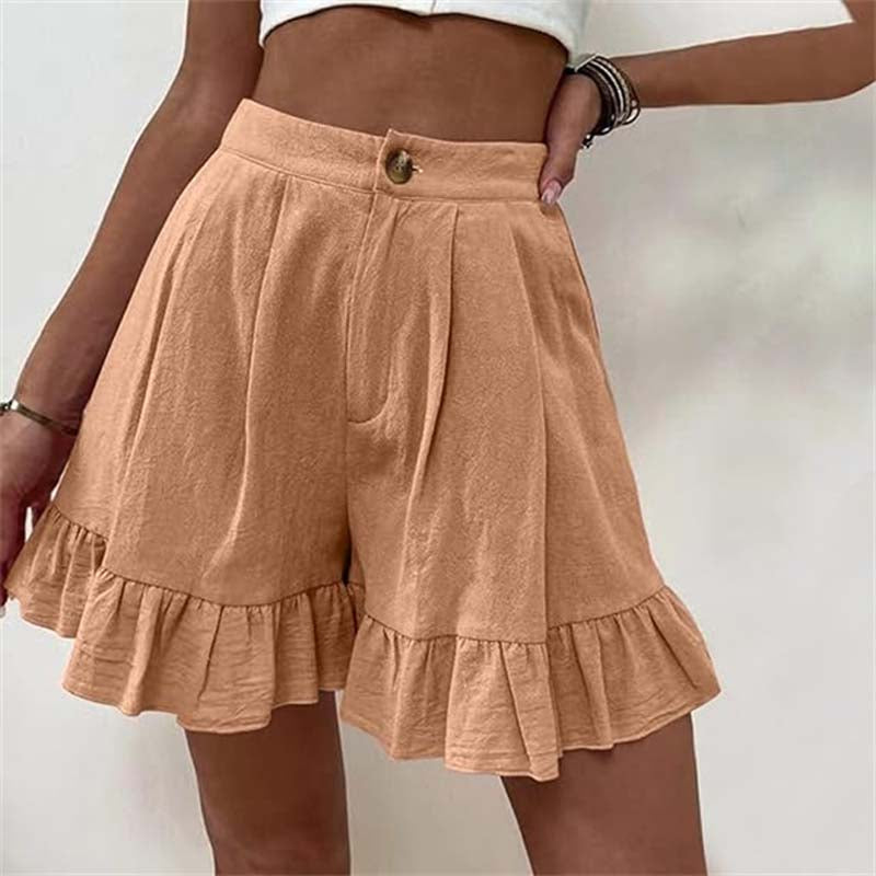Brietta | High Waisted Ruffle Shorts