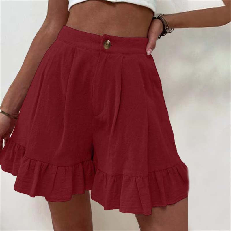 Brietta | High Waisted Ruffle Shorts