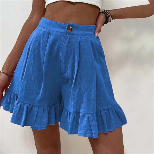 Brietta | High Waisted Ruffle Shorts