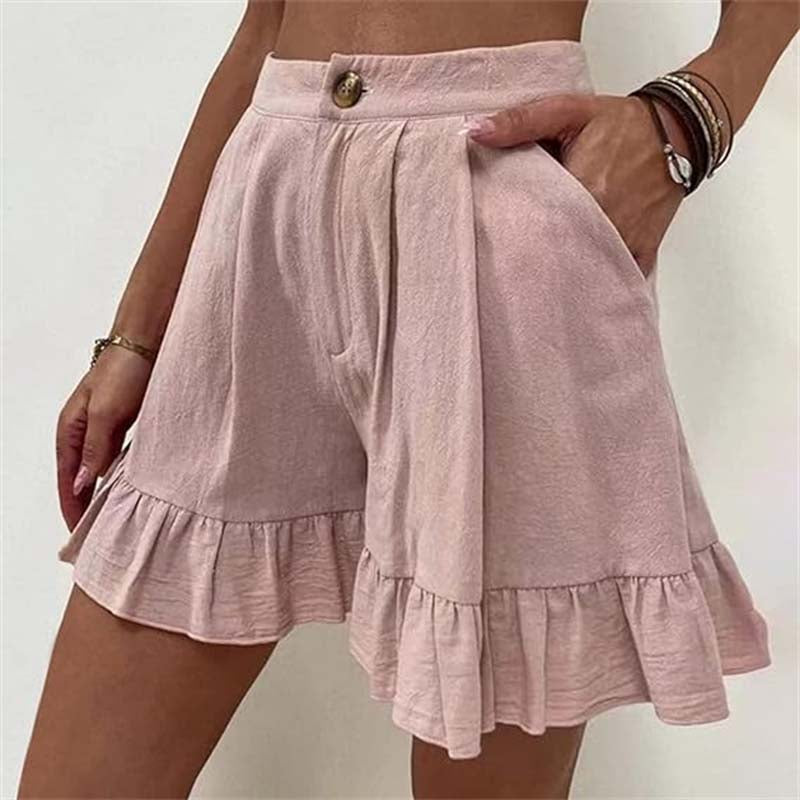 Brietta | High Waisted Ruffle Shorts