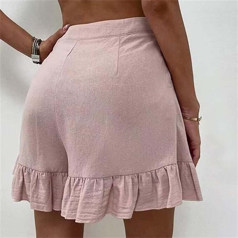 Brietta | High Waisted Ruffle Shorts