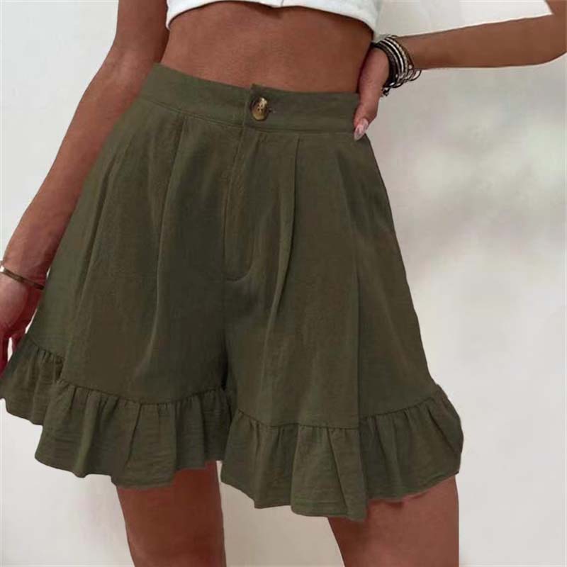Brietta | High Waisted Ruffle Shorts