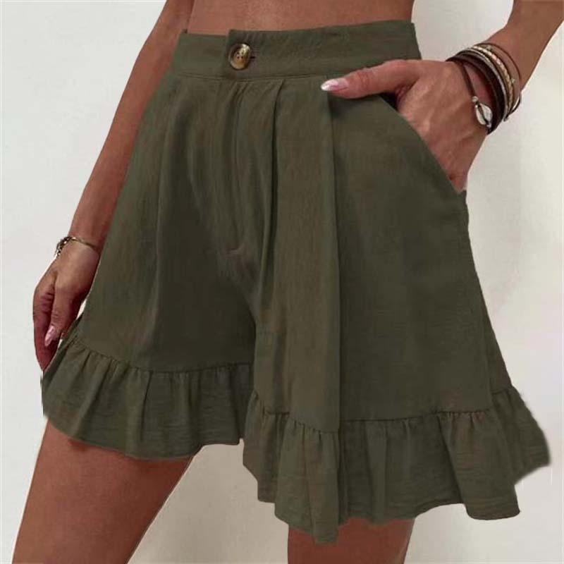 Brietta | High Waisted Ruffle Shorts