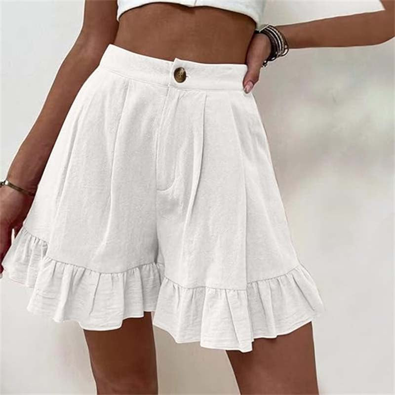 Brietta | High Waisted Ruffle Shorts