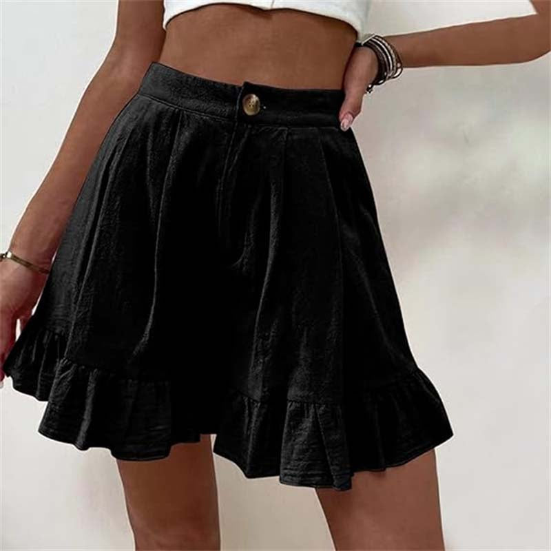 Brietta | High Waisted Ruffle Shorts