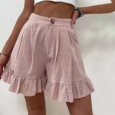 Brietta | High Waisted Ruffle Shorts