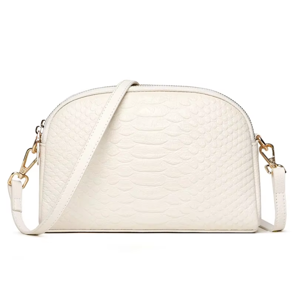 Cora | Chic Faux Leather Mini Crossbody Bag with Crocodile Texture