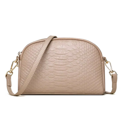 Cora | Chic Faux Leather Mini Crossbody Bag with Crocodile Texture