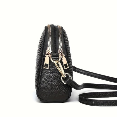 Cora | Chic Faux Leather Mini Crossbody Bag with Crocodile Texture