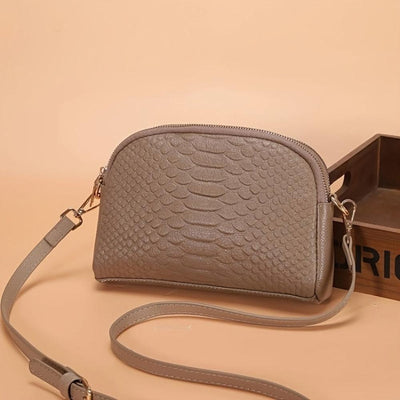 Cora | Chic Faux Leather Mini Crossbody Bag with Crocodile Texture