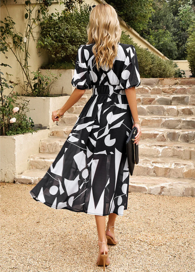Estella | Elegant Floral Midi Dress