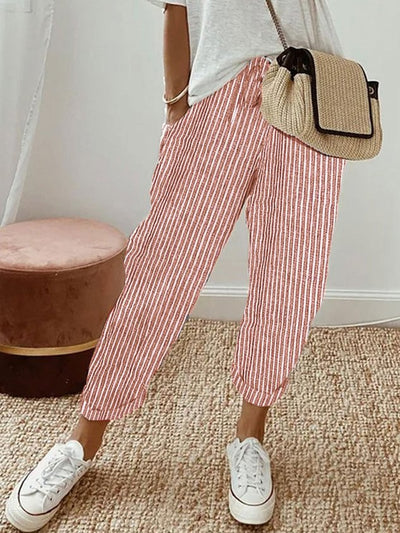 Fawnelle | Casual Cotton Linen Wide Pants