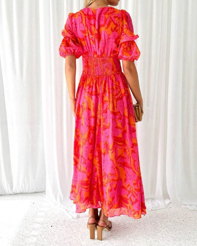 Gabby | Rose Red Maxi Dress