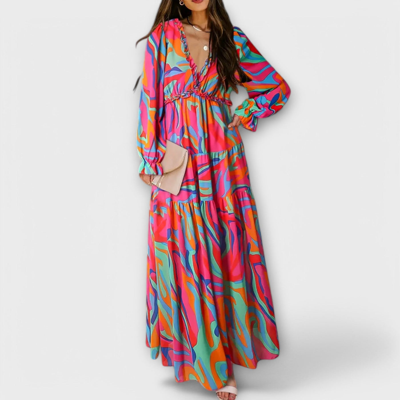 Juno | Elegant Floral Maxi Dress