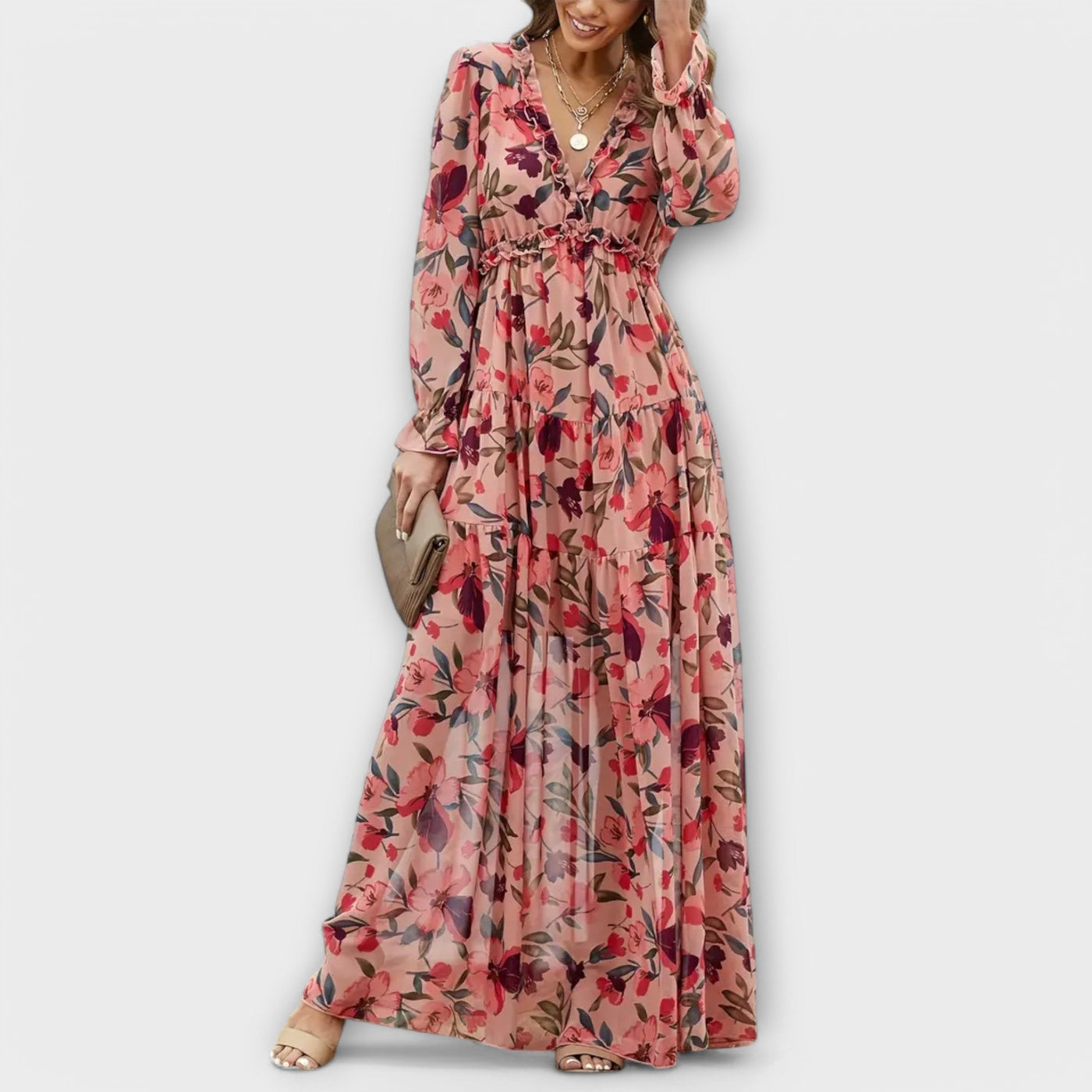 Juno | Elegant Floral Maxi Dress