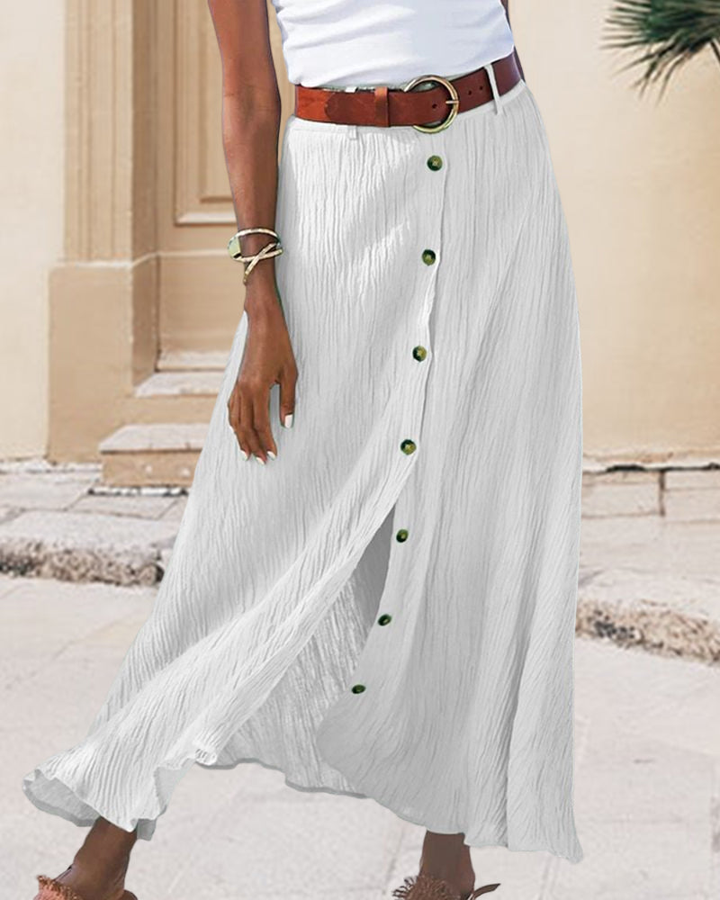 Jynessa | Casual Summer Midi Skirt for Women