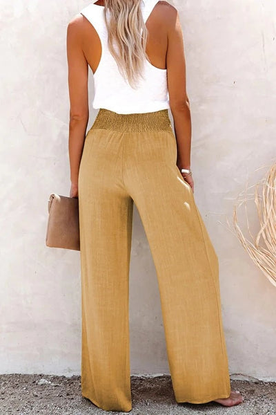 Lyxie | High-Waisted Loose Straight Trousers