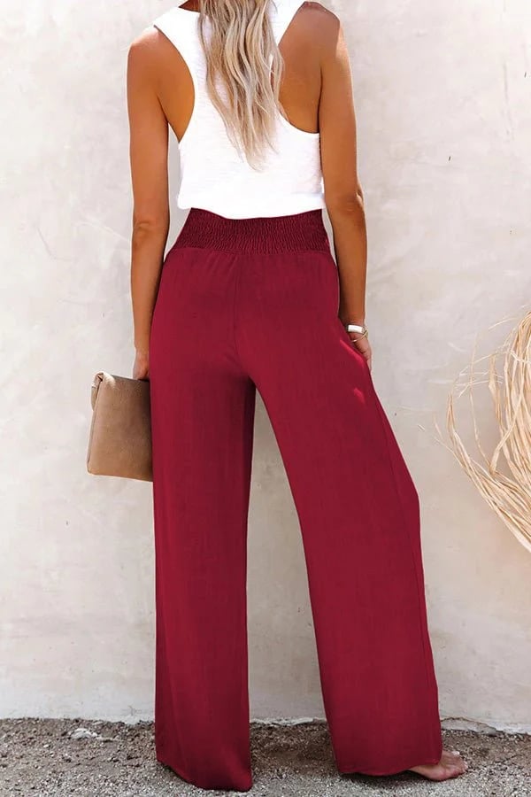 Lyxie | High-Waisted Loose Straight Trousers