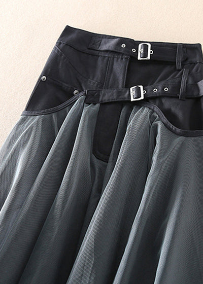 Mabel | Chic Tulle Patchwork Maxi Skirt