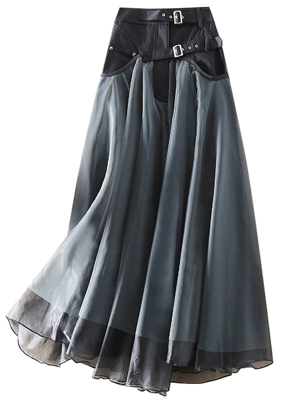 Mabel | Chic Tulle Patchwork Maxi Skirt