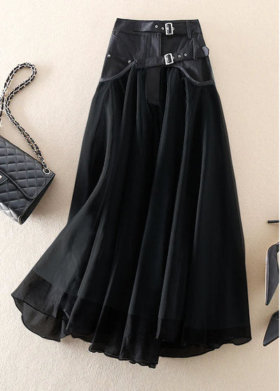 Mabel | Chic Tulle Patchwork Maxi Skirt