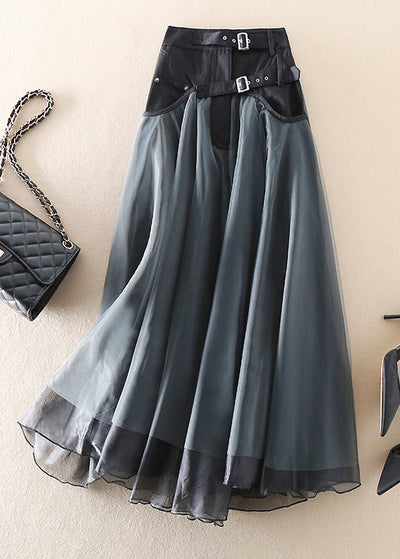 Mabel | Chic Tulle Patchwork Maxi Skirt