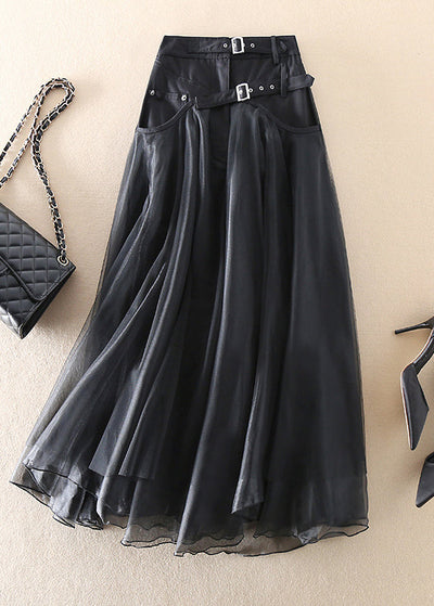 Mabel | Chic Tulle Patchwork Maxi Skirt