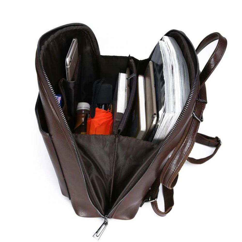 Naomi | Timeless Double-Zip Backpack with Elegant Simplicity