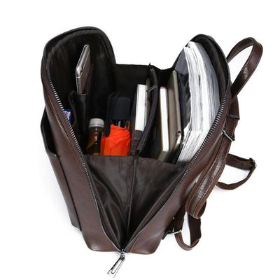 Naomi | Timeless Double-Zip Backpack with Elegant Simplicity
