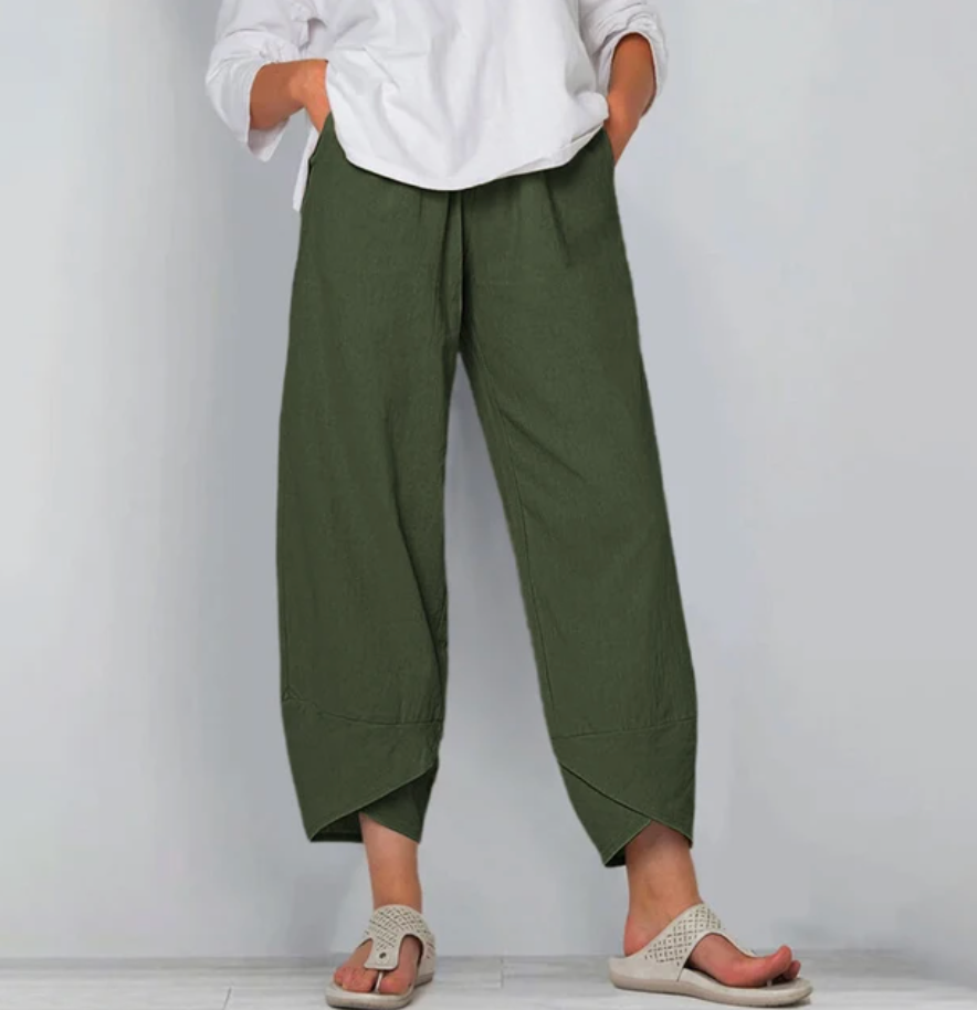 Novella | Simple Style Comfortable Loose Fit Trousers