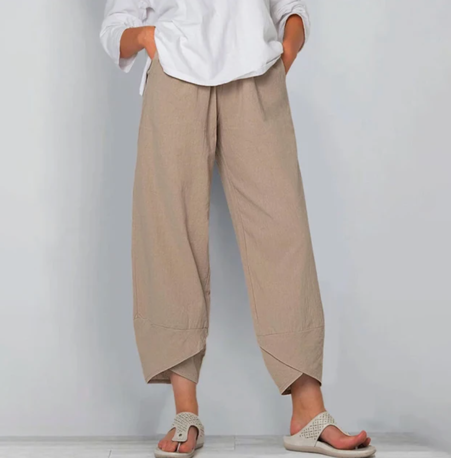 Novella | Simple Style Comfortable Loose Fit Trousers