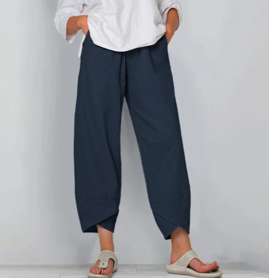Novella | Simple Style Comfortable Loose Fit Trousers