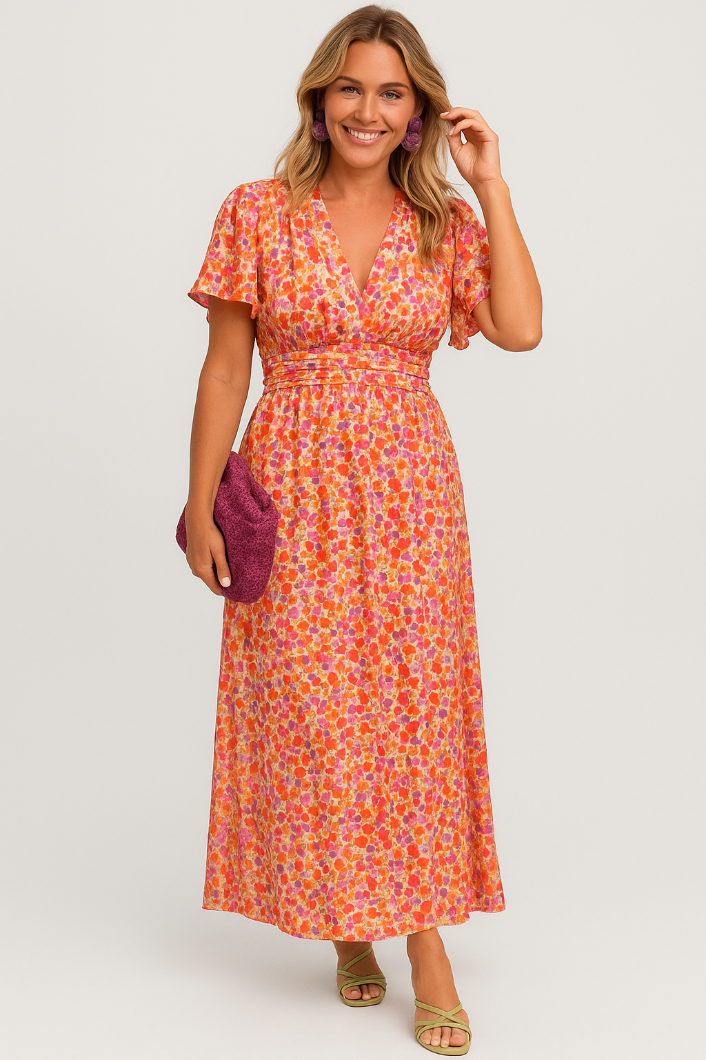 Pauline | Long Floral Dress