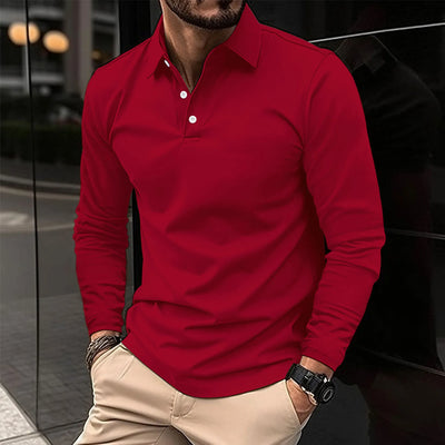 Ralph - Casual Long Sleeve Polo Shirt