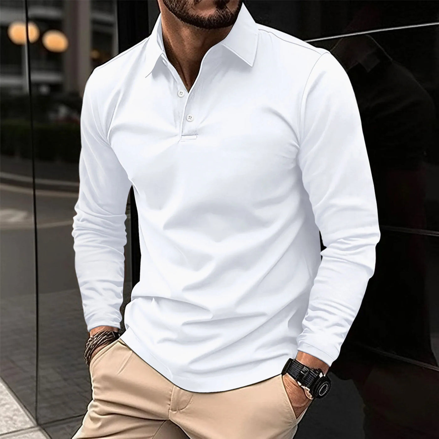 Ralph - Casual Long Sleeve Polo Shirt