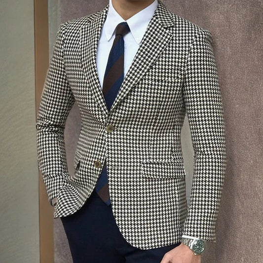 EIK IN CASUAL CHECKED BLAZER
