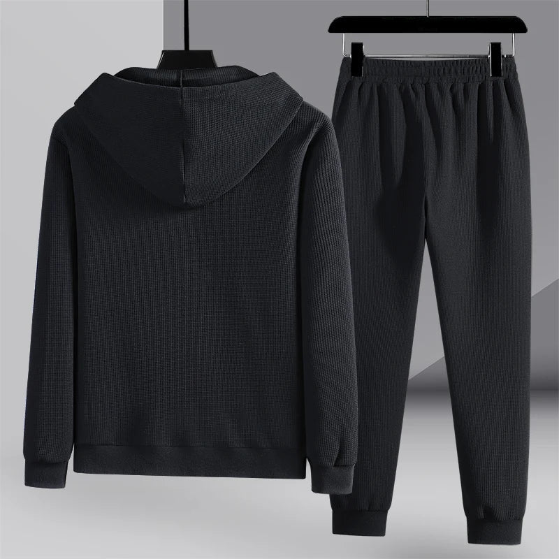 Sergio – Cozy Waffle Knit Lounge Set for Men