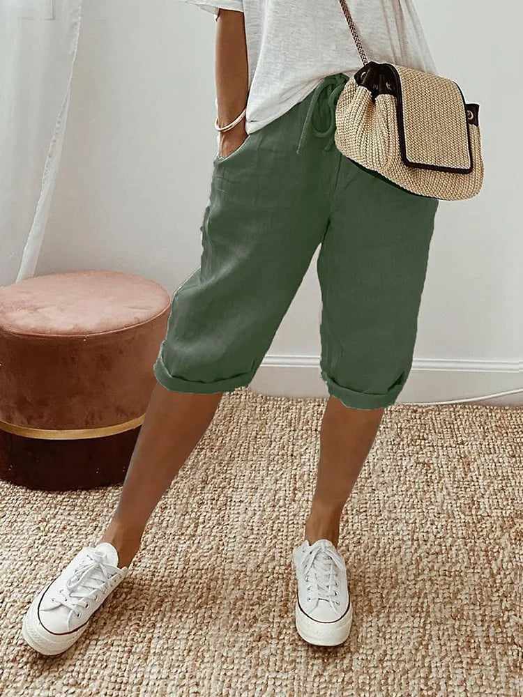 Windra | Casual Breathable Knee-Length Shorts