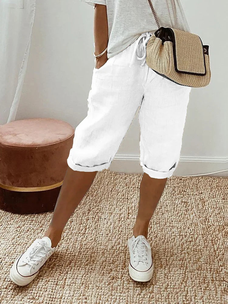 Windra | Casual Breathable Knee-Length Shorts