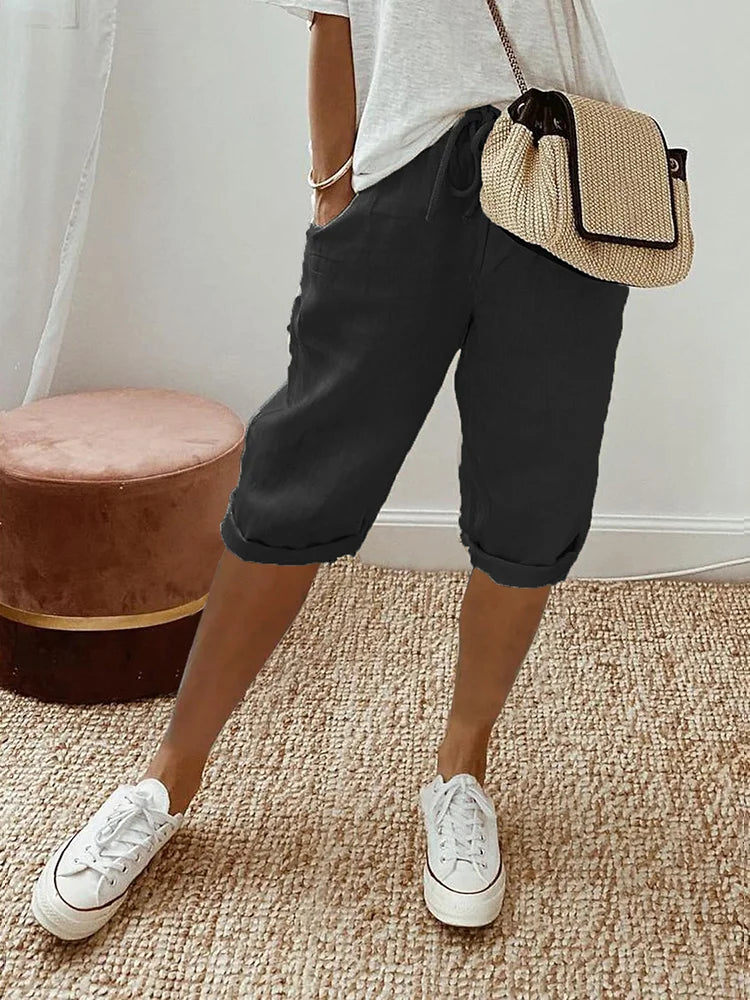 Windra | Casual Breathable Knee-Length Shorts